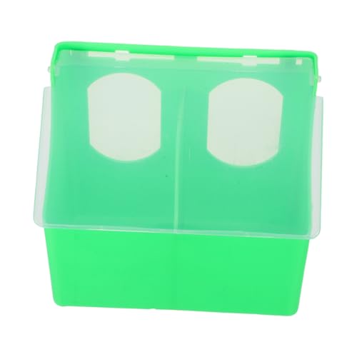 Sosoport hängende Box Vogel Kleiner Geflügelfutterautomat Vogelfutterbehälter zum Aufhängen Futterspender für Tauben Taubenfutterhaus aus Kunststoff Taubenhalter pp Green Sosoport hängende Box Vogel Kleiner Geflügelfutterautomat Vogelfutterbehälter zum Aufhängen Futterspender für Tauben Taubenfutterhaus aus Kunststoff Taubenhalter pp Green von Sosoport