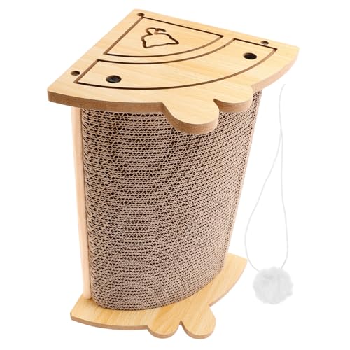 Sosoport kratzbaum für Katzen Katzenkratzbrett Katzenkratzer aus Pappe Kratzbrettspielzeug Spielzeug für Haustiere Haustierzubehör Katzenkratzkarton lustiges Kratzbrett Holzfarbe Katzennest Sosoport kratzbaum für Katzen Katzenkratzbrett Katzenkratzer aus Pappe Kratzbrettspielzeug Spielzeug für Haustiere Haustierzubehör Katzenkratzkarton lustiges Kratzbrett Holzfarbe Katzennest von Sosoport