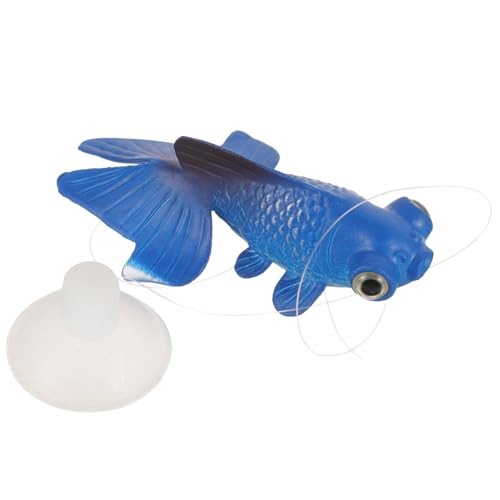 Sosoport künstlicher künstliche Fische hühner dekofische Meerestier Dekoration Kunstfisch Schwimmbad Cool -Ornamente Fischdekor für zu Hause Kieselgel Blue von Sosoport