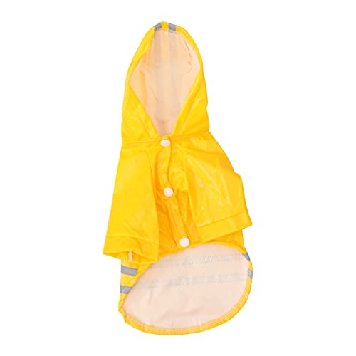 Sosoport Regenmantel für Haustiere für Hunde Wetterfest Leicht mit Kapuze Regenjacke für Hunde Rot von Sosoport
