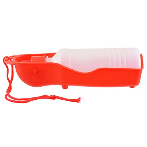 Souarts Hundetrinkflasche Unterwegs Tragbare Trinkflasche Hunde 250 ml Gelb Grün Rot Pink Blau von Souarts