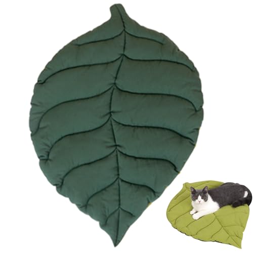 Süßes Katzenbettblatt Katzenbett doppelseitige Blätter geformte Katzenmattenbett weiche Waschanlagen flacher Katzenbett PP Baumwollfüllung Haustiermatte für Winter Hundekatze Supplies Baumblat Süßes Katzenbettblatt Katzenbett doppelseitige Blätter geformte Katzenmattenbett weiche Waschanlagen flacher Katzenbett PP Baumwollfüllung Haustiermatte für Winter Hundekatze Supplies Baumblat von SouiWuzi