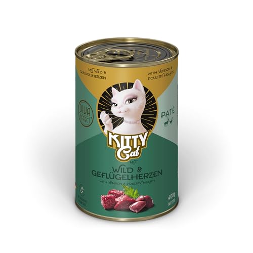 KITTY Cat - Wild & Geflügelherzen - 6 x 400 g - Paté von Soul Pet