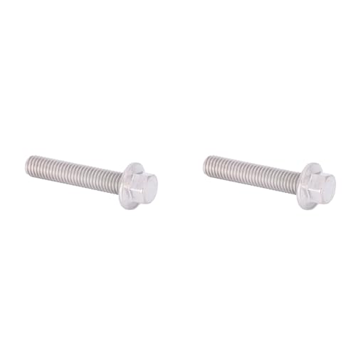 Spacnana 20 Stück M8 Edelstahl SS304 Sechskant-Flanschschrauben, Unterlegscheibe, A2, Güteklasse 70, Schrauben für Heim- und Bürogeräte, Maschinen von Spacnana