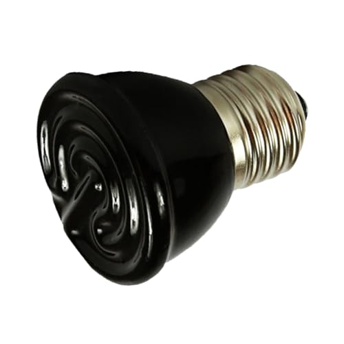 Spacnana Keramik 100W Nicht Leuchtende Haustierheizlampe Infrarot für Reptilienhaus 220 V Schwarz Spacnana Keramik 100W Nicht Leuchtende Haustierheizlampe Infrarot für Reptilienhaus 220 V Schwarz von Spacnana