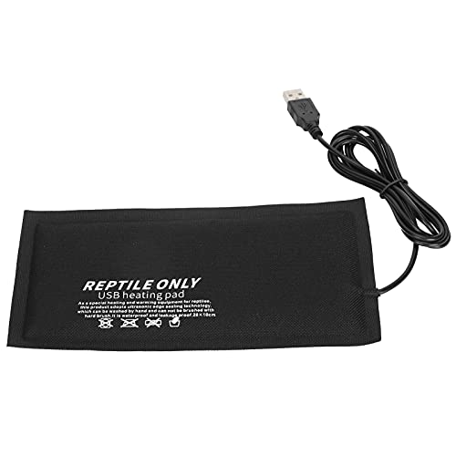 Spacnana Sichere und Effiziente Reptilien -USB -Heizkissen -Faser -Tuch für Verschiedene Haustiere, Ideal für Reptilien, Hochtemperaturwärmematte (M 8,5 x 6,5 x 1,6 Zoll) von Spacnana