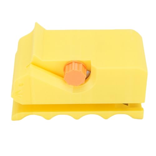 Spacnana Tragbarer Kartonstreifenschneider für Katzenkratzbäume, Katzenförmiger Kunststoffschneider für 0,3 Zoll Dicken Karton, Effizientes Schneidewerkzeug für DIY-Katzenprojekte (Yellow) von Spacnana