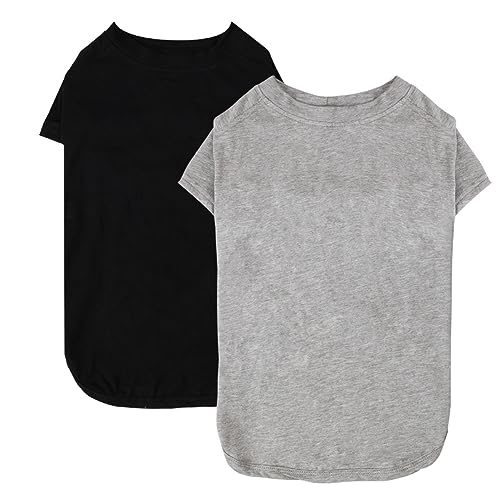 Spajoy Hunde-Shirts, 2 Stück, Blanko-Hemden, weich für kleine, mittelgroße und große Hunde und Katzen, weich und atmungsaktiv Spajoy Hunde-Shirts, 2 Stück, Blanko-Hemden, weich für kleine, mittelgroße und große Hunde und Katzen, weich und atmungsaktiv von Spajoy
