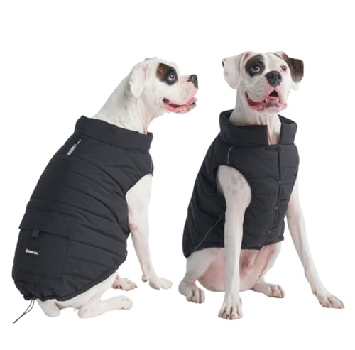 Spark Paws Warmshield™ Hundejacke Wintermantel, Warmes Fleece, Wasserabweisend, Winddicht, Reflektierende Weste, Geeignet für Mittelgroße und Große Hunde, Kälteschutz Schneejacke Parka - Black - 3XL Spark Paws Warmshield™ Hundejacke Wintermantel, Warmes Fleece, Wasserabweisend, Winddicht, Reflektierende Weste, Geeignet für Mittelgroße und Große Hunde, Kälteschutz Schneejacke Parka - Black - 3XL von Spark Paws