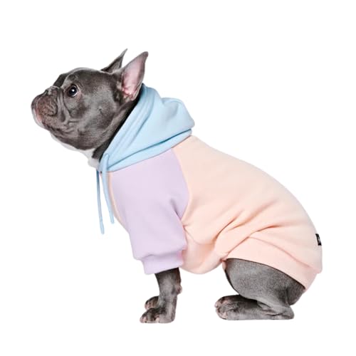 Spark Paws Hunde-Kapuzenpullover – Premium-Qualität, butterweich, hervorragender Komfort und Passform, beruhigende Fleece-Innenseite, geeignet für alle Rassen - Cotton Candy - L von Spark Paws