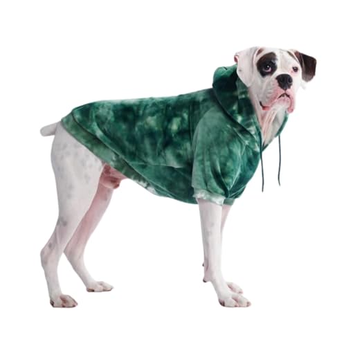Spark Paws Hunde-Kapuzenpullover, Premium-Qualität, samtweich, überlegener Komfort und Passform, beruhigendes Fleece-Innenfutter, geeignet für alle Rassen, Green Skydye, Größe 2XL Spark Paws Hunde-Kapuzenpullover, Premium-Qualität, samtweich, überlegener Komfort und Passform, beruhigendes Fleece-Innenfutter, geeignet für alle Rassen, Green Skydye, Größe 2XL von Spark Paws