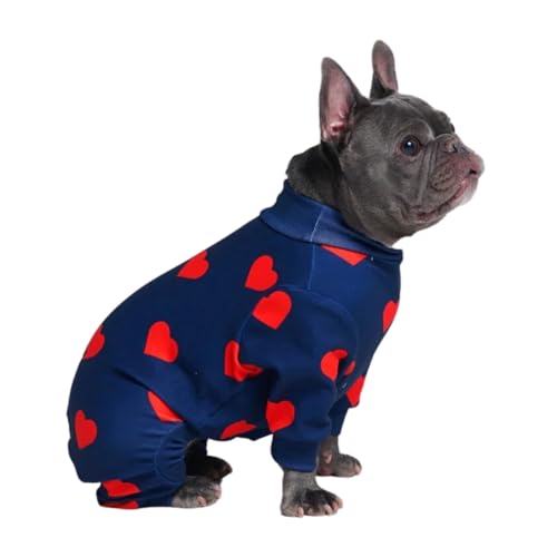Spark Paws Hundepyjama, ultraweich und 4-Wege-Stretch, Erholungsanzug nach Operation, Schlafanzug Onesie für Kleine, Mittlere und Große Hunde - Hearts - XL Spark Paws Hundepyjama, ultraweich und 4-Wege-Stretch, Erholungsanzug nach Operation, Schlafanzug Onesie für Kleine, Mittlere und Große Hunde - Hearts - XL von Spark Paws