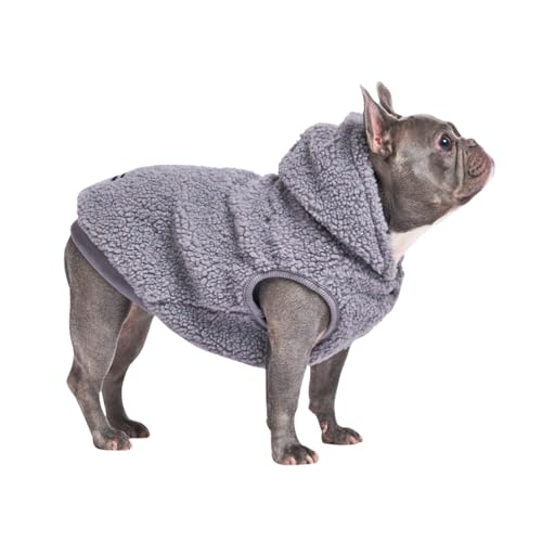 Spark Paws Teddy Hundepullover – Kuschelige Sherpa-Weste mit Warmer Fleece-Fütterung, Wintermantel für kleine, mittlere & große Hunde XL XXL - Grau - L Spark Paws Teddy Hundepullover – Kuschelige Sherpa-Weste mit Warmer Fleece-Fütterung, Wintermantel für kleine, mittlere & große Hunde XL XXL - Grau - L von Spark Paws