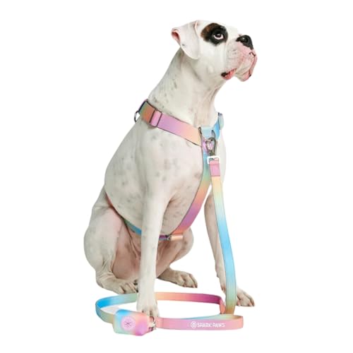 Spark Paws No Pull Hundegeschirr Grosse Hunde, Halterdesign mit Frontclip, Y Geschirr Hund, Robust und Strapazierfähig Harness für Große und Starke Rassen - Pastel Icing, M von Spark Paws
