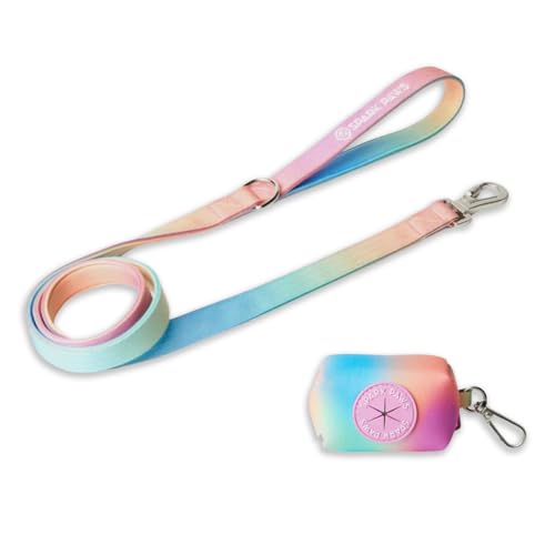 Spark Paws Premium Hundeleine & Kotbeutel Set – robuster Haken aus Legierung für stark ziehende Rassen – laufleine für Hunde, bequem, langlebig und sicher - Pastel Icing von Spark Paws