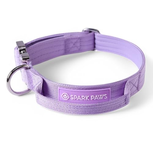 Spark Paws Taktisches Hundehalsband – Robuste, Premium-Qualität, Dick und Langlebig für Große und Mittelgroße Hunde - Purple Spark Paws Taktisches Hundehalsband – Robuste, Premium-Qualität, Dick und Langlebig für Große und Mittelgroße Hunde - Purple von Spark Paws