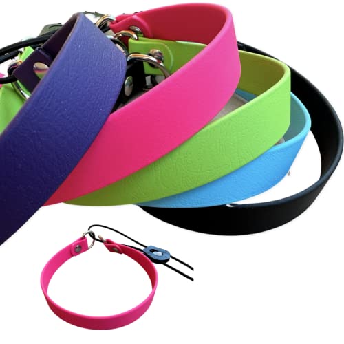 SparkDog Collars Schnell verstellbares E-Halsband, Ersatzband für Hundetraining, passend für Dogtra-Ersatzband, echtes BioThane®, hergestellt in den USA, Hot Pink, 1,9 cm von SparkDog Collars