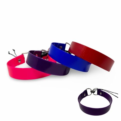 SparkDog Halsbänder, schnell verstellbar, E-Halsband, Ersatzband, Hundetrainingshalsband, passend für Fi, Dogtra, Sportdog Ersatzband, echtes BioThane®-Made in USA (2,5 cm, HiFlex Lila) von SparkDog Collars