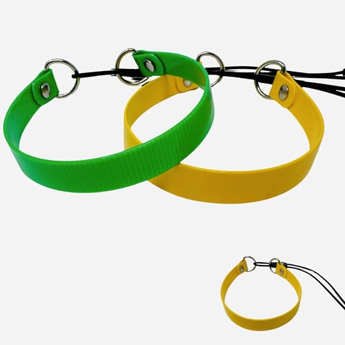 SparkDog Halsbänder, schnell verstellbar, E-Halsband, Ersatzgurt, für Fi, Dogtra, Sportdog, Ersatzband, echtes BioThane®, hergestellt in den USA (HiFlex Gelb, 1,9 cm) von -SparkDog- Collars