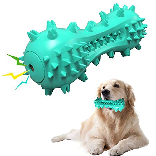 Kauspielzeug Hunde Hundespielzeug Quitschend Hunde Spielzeug für Große Kleine Hunde Welpenspielzeug,Hundespielzeug Unzerstörbar Langlebiges Ungiftigem Gummi Zahnpflege Hundezahnbürste von Spasuely