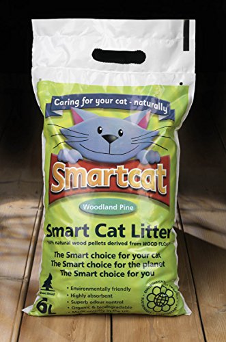 Smart Cat Katzenstreu auf Holzbasis, 6 Liter Smart Cat Katzenstreu auf Holzbasis, 6 Liter von SpatrekSpatrek