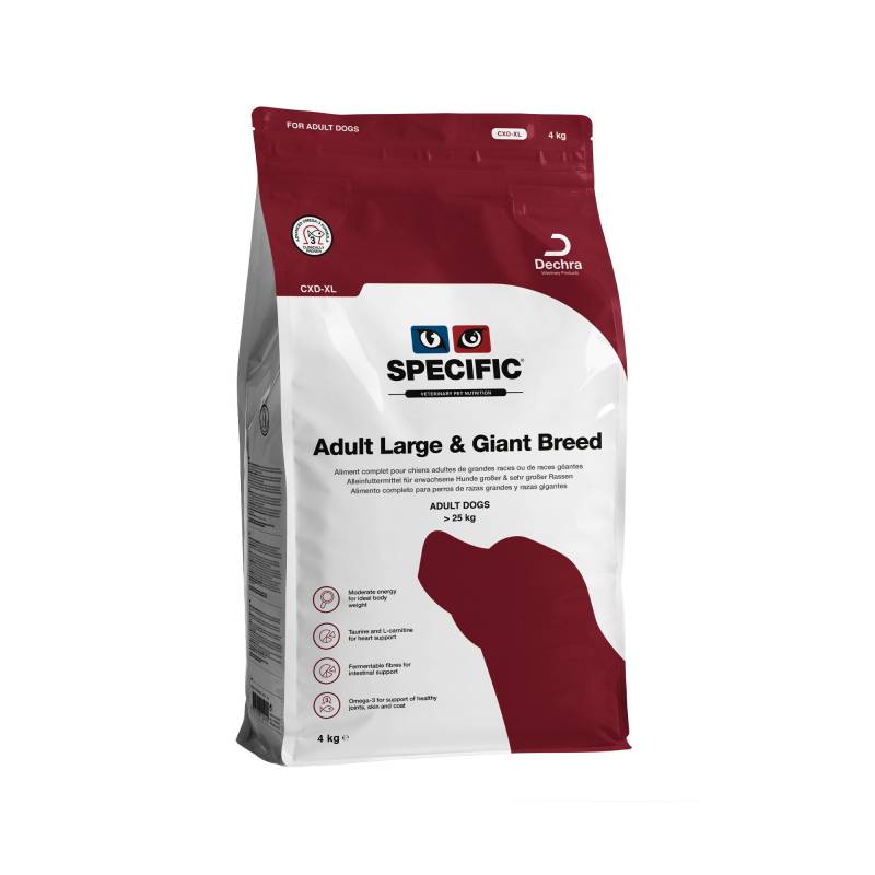 SPECIFIC Adult Large & Giant Breed CXD-XL Hundefutter - 4 kg von Specific