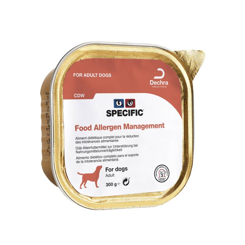 SPECIFIC Food Allergen Management CDW Hundefutter - Schälchen - 6 x 300 g von Specific
