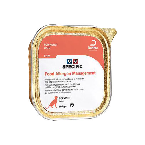 SPECIFIC Food Allergen Management FDW Katzenfutter - Schälchen - 4 x 7 x 100 g von Specific