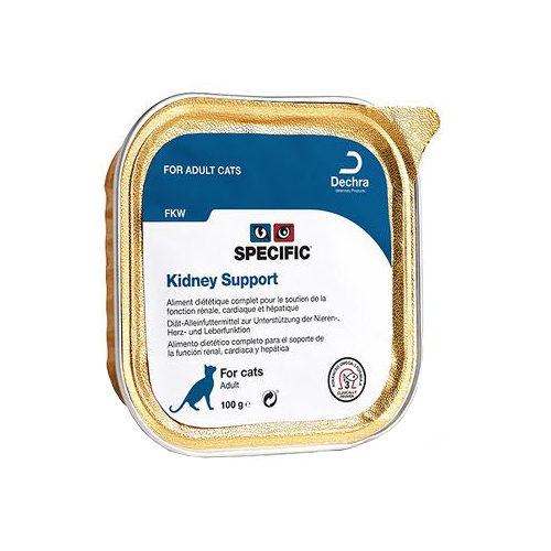 SPECIFIC Kidney Support FKW Katzenfutter - Schälchen - 4 x 7 x 100 g von Specific