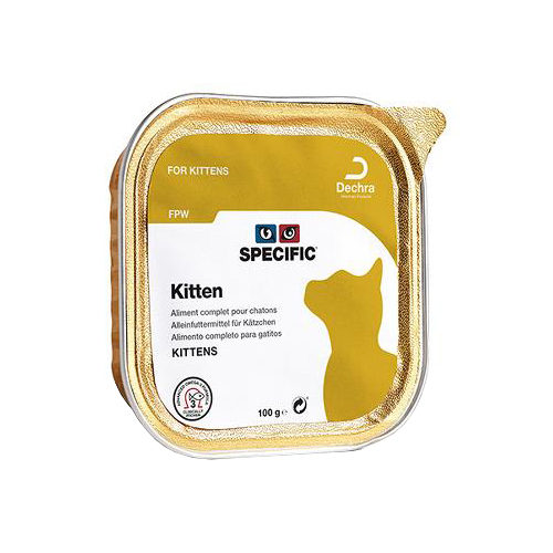 SPECIFIC Kitten FPW Katzenfutter - Schälchen - 4 x 7 x 100 g von Specific