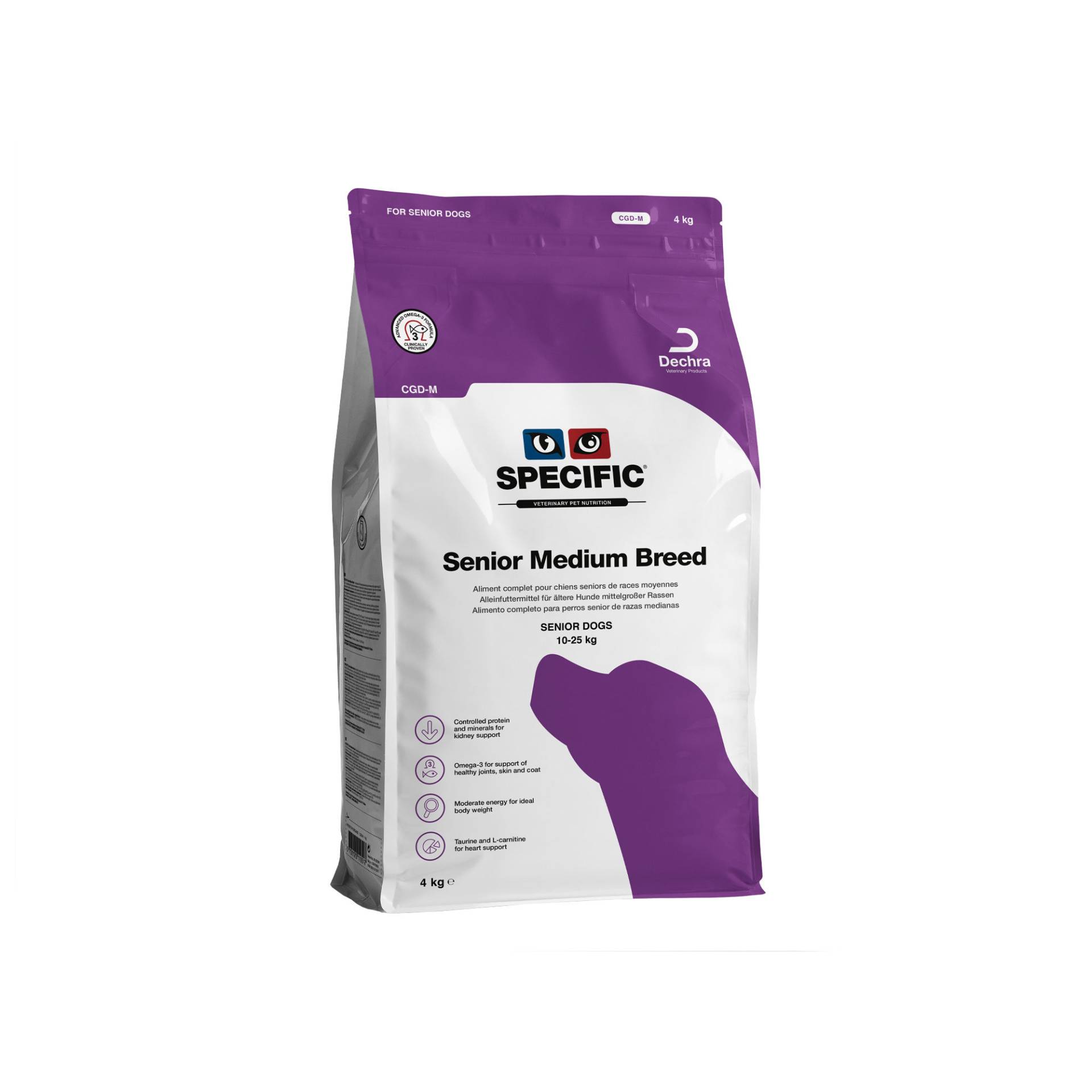 SPECIFIC Senior Medium Breed CGD-M Hundefutter - 4 kg von Specific