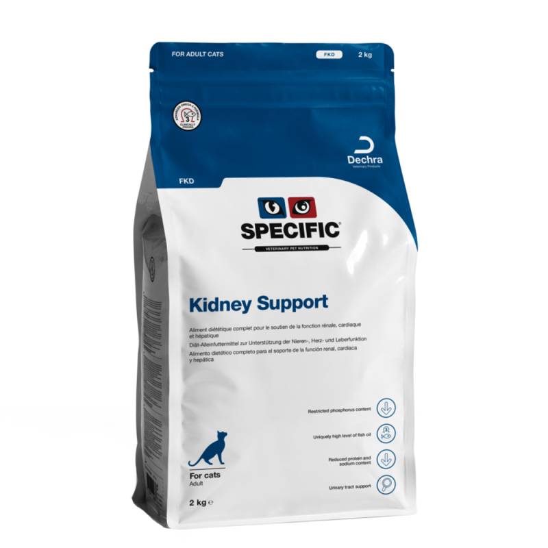 Specific Veterinary Diet Trockenfutter Sparpaket - Specific Cat FKD - Kidney Support 2 x 2 kg von Specific