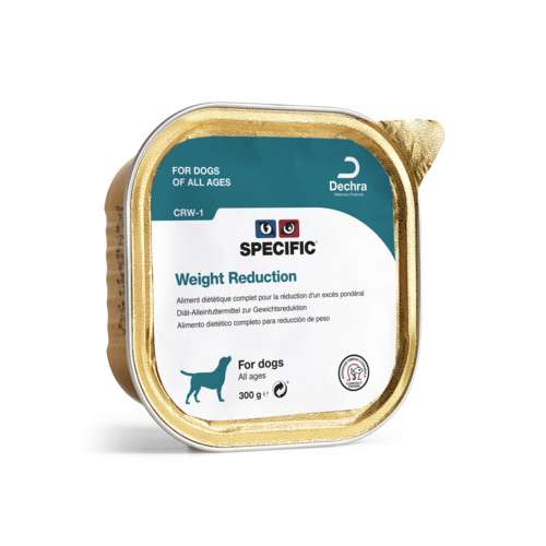 SPECIFIC Weight Reduction CRW-1 Hundefutter - Schälchen - 6 x 300 g von Specific