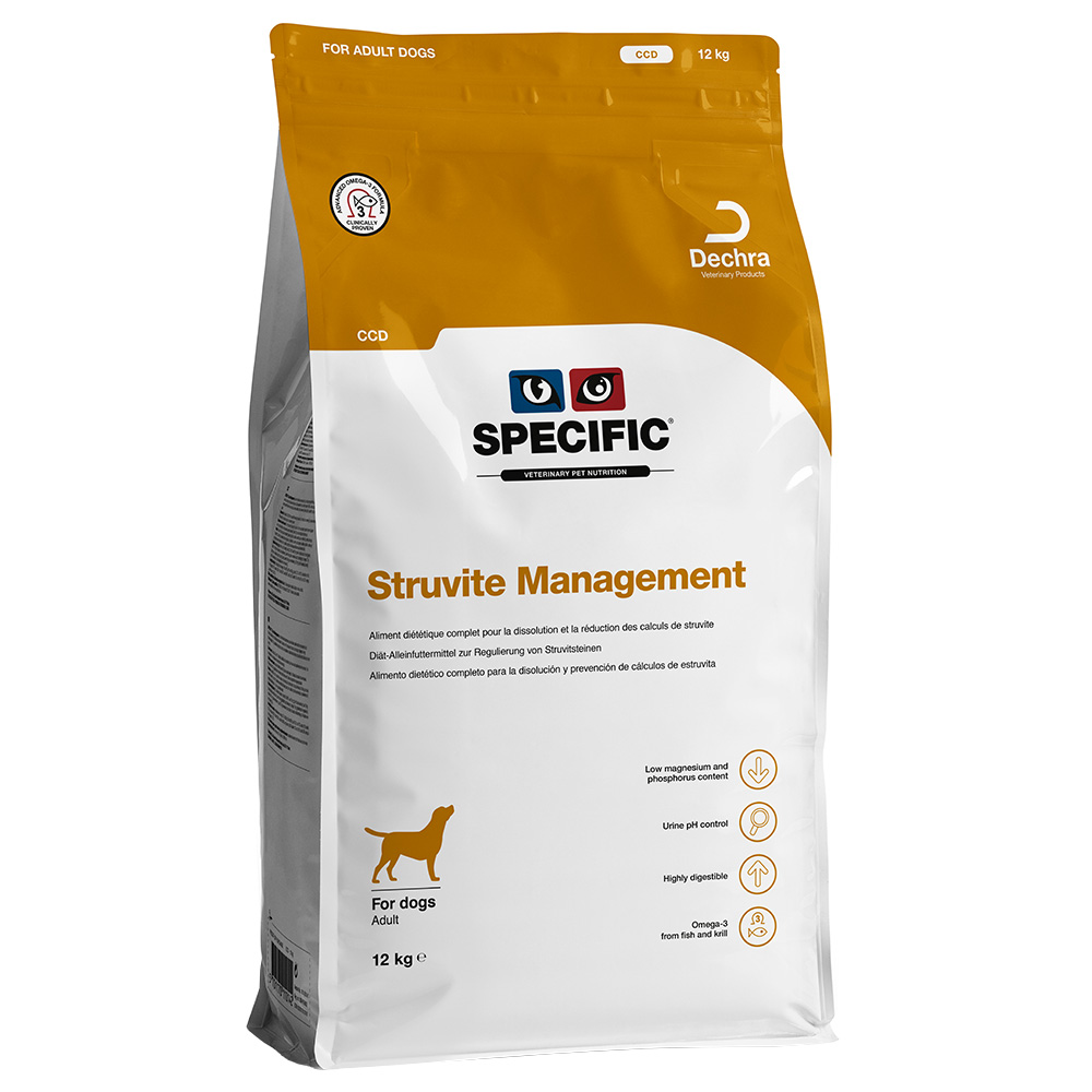 Specific Dog CCD Struvite Management - Sparpaket: 2 x 12 kg von Specific