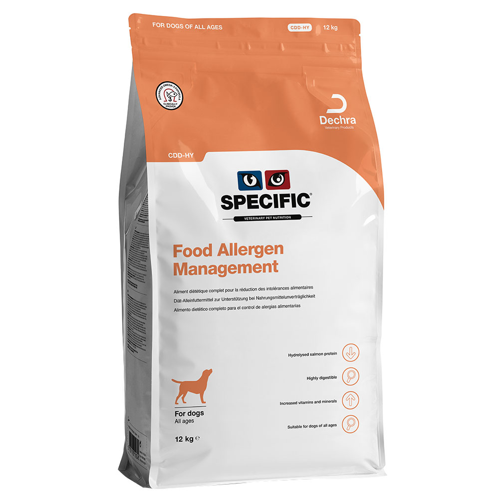 Specific Dog CDD - HY Food Allergen Management - Sparpaket: 2 x 12 kg von Specific