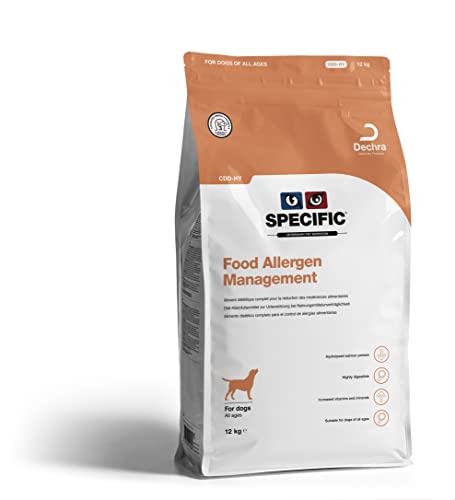 DECHRA Veterinary Products - SPECIFIC CDD-HY Food Allergen Management - Hypoallergenes Hundefutter mit hydrolisiertem Lachs - Trockenfutter für Hunde - Glutenfrei - Alle Altersklassen - 12kg von SPECIFIC