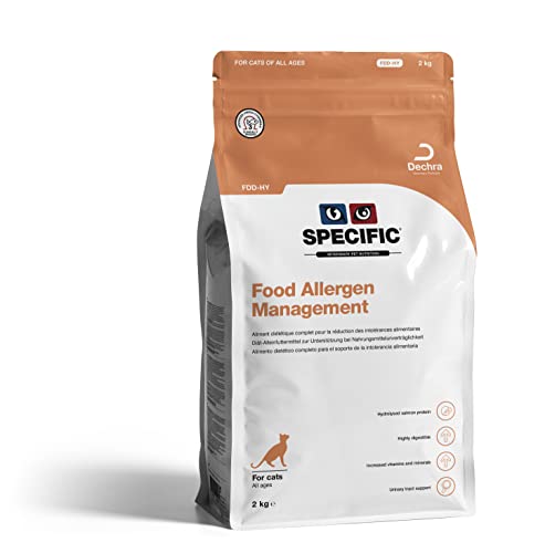 SPECIFIC® Food Allergen Management (FDD-HY) 2kg - Hypoallergenes Katzenfutter mit hydrolisiertem Lachs - Trockenfutter für Katzen - Glutenfrei - Alle Altersklassen - DECHRA Veterinary Products SPECIFIC® Food Allergen Management (FDD-HY) 2kg - Hypoallergenes Katzenfutter mit hydrolisiertem Lachs - Trockenfutter für Katzen - Glutenfrei - Alle Altersklassen - DECHRA Veterinary Products von SPECIFIC