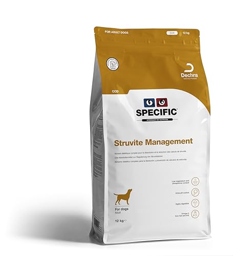 DECHRA Veterinary Products - SPECIFIC CDD Struvite Management - Trockenfutter für Hunde - Vorbeugung & Auflösung von Struvitsteinen - Geringer Magnesium- & Phosphorgehalt - Ausgewachsene Hunde - 12 kg von SPECIFIC