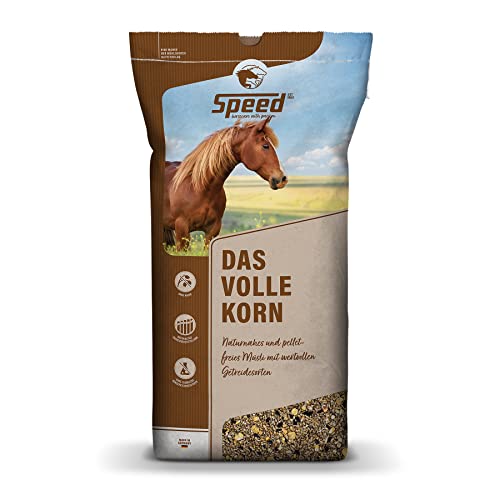 Speed DAS VOLLE Korn, 1 x 20 kg, Pferdefutter aus bestem Vollkorngetreide, Pellet- und haferfreies Müsli, naturnahe Rezeptur von Speed horsecare with passion EST. 1963