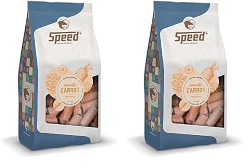 Speed Delicious speedies Carrot, Pferdeleckerli mit Karottengeschmack, aromatischer Snack für jedes Pferd, Beste Zutaten, einfach praktisch (1 kg) (Packung mit 2) von Speed horsecare with passion EST. 1963