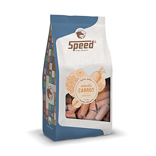 Speed Delicious speedies Carrot, Pferdeleckerli mit Karottengeschmack, aromatischer Snack für jedes Pferd, Beste Zutaten, einfach praktisch (1 kg) von Speed horsecare with passion EST. 1963