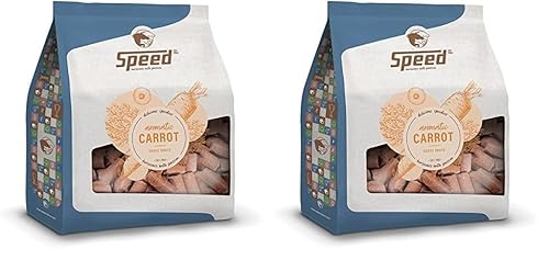 Speed Delicious speedies Carrot, Pferdeleckerli mit Karottengeschmack, aromatischer Snack für jedes Pferd, Beste Zutaten, einfach praktisch (5 kg) (Packung mit 2) von Speed horsecare with passion EST. 1963