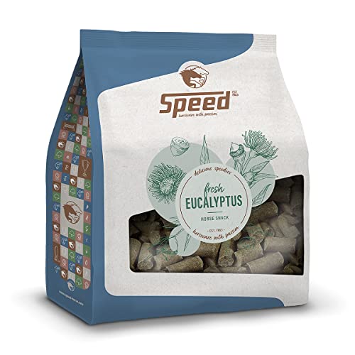 Speed Delicious speedies Eucalyptus, Pferdeleckerli mit Eukalyptusgeschmack, erfrischender Snack für jedes Pferd, Beste Zutaten, einfach praktisch (5 kg) von Speed horsecare with passion EST. 1963