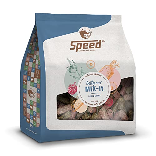 Speed Delicious speedies Mix-it, Leckerli-Mix für Pferde und Ponys, vielseitiges Geschmacks-Trio, Beste Zutaten, einfach praktisch (5 kg) von Speed horsecare with passion EST. 1963