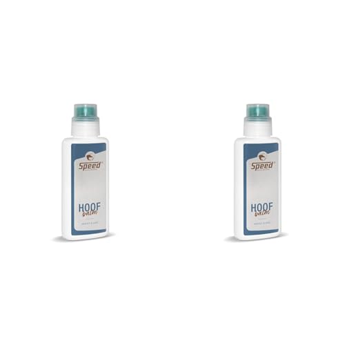 Speed Hoof-Balm, 250 ml, pflegender Hufbalsam für Pferde, für gesunde Pferdehufe, kräftigt das Hufhorn, enthält Lorbeer, Spendertube mit integriertem Pinsel (Packung mit 2) von Speed horsecare with passion EST. 1963