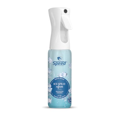 Speed Ice-Spray Refresh, 500 ml, kühlendes Erfrischungsspray für Pferde zur Regeneration beanspruchter Muskeln mit praktischer 360° -Sprühfunktion von Speed horsecare with passion EST. 1963