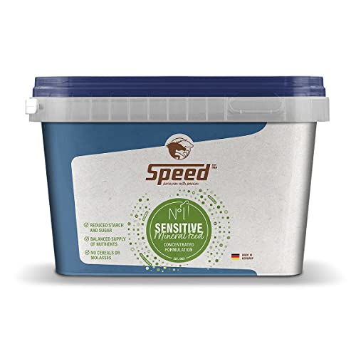 SPEED N° 1 Sensitive, 1,5 kg, stärke- und zuckerreduziertes Mineralfutterkonzentrat speziell für Bedürfnisse sensibler Pferde von Speed