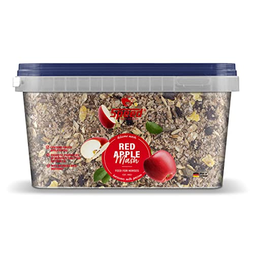 Speed RED Apple Mash, 2,5 kg, vielfältiges Pferdefutter aus bestem Getreide, mit leckeren Apfelstückchen und vitalstoffreicher Rote Bete, besonders bekömmlich, Made in Germany von Speed horsecare with passion EST. 1963