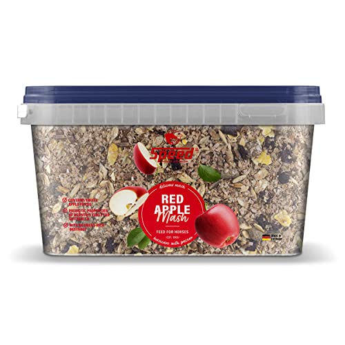 Speed RED Apple Mash, 2,5 kg, vielfältiges Pferdefutter aus bestem Getreide, mit leckeren Apfelstückchen und vitalstoffreicher Rote Bete, besonders bekömmlich, Made in Germany von Speed horsecare with passion EST. 1963