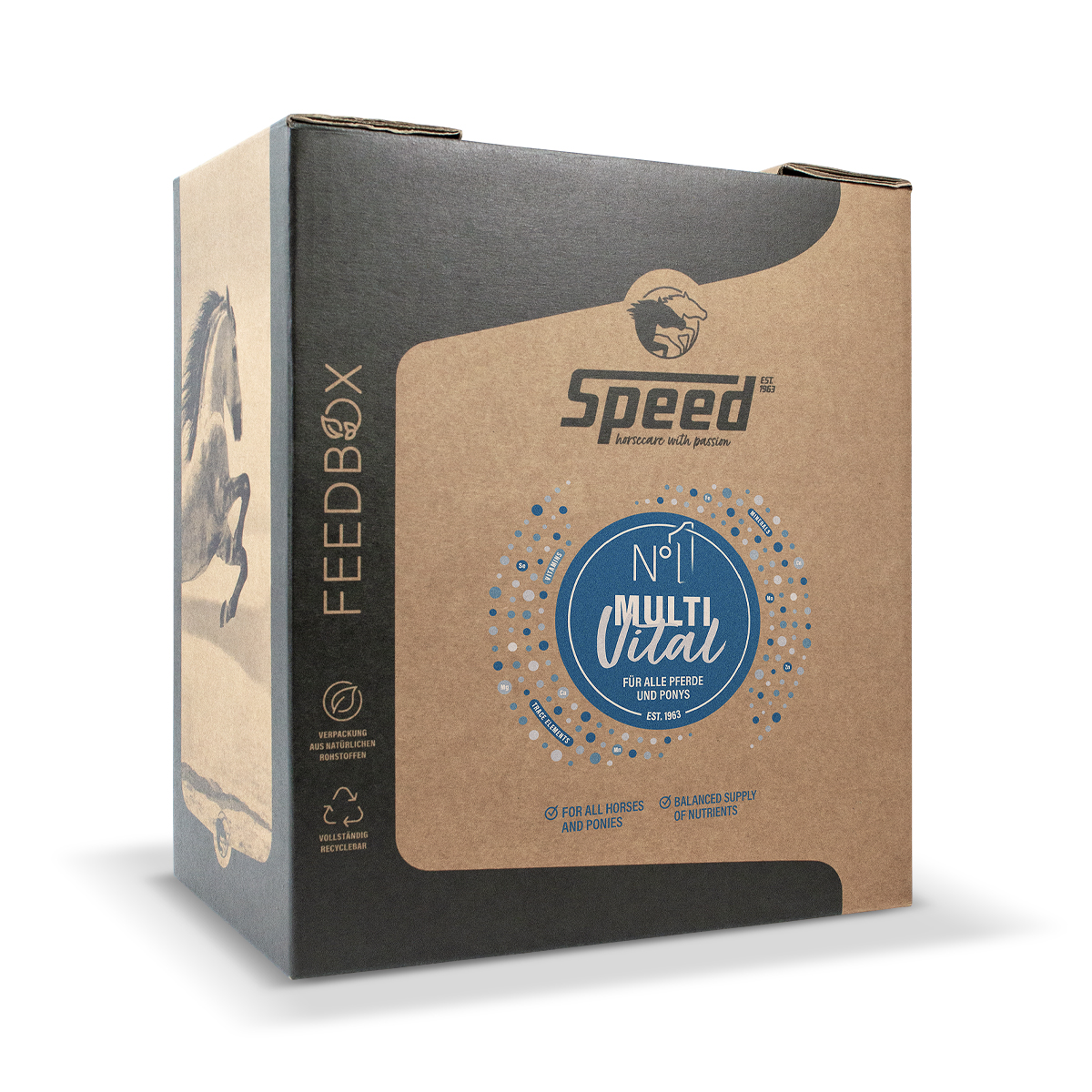Speed N° 1 MultiVital 12,5kg Feedbox Vitalstoff-Komplex Speed N° 1 MultiVital 12,5kg Feedbox Vitalstoff-Komplex von Speed